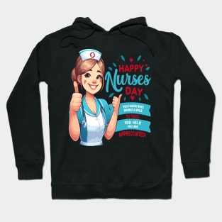 Joyful Thanks: Happy Nurses Day Hoodie